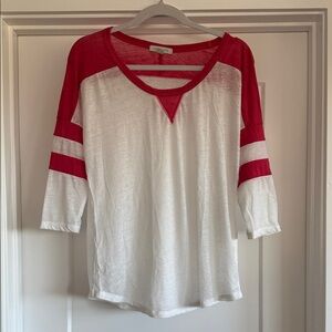 LUCKY LOTUS LONG SLEEVE THIN T-SHIRT - EUC